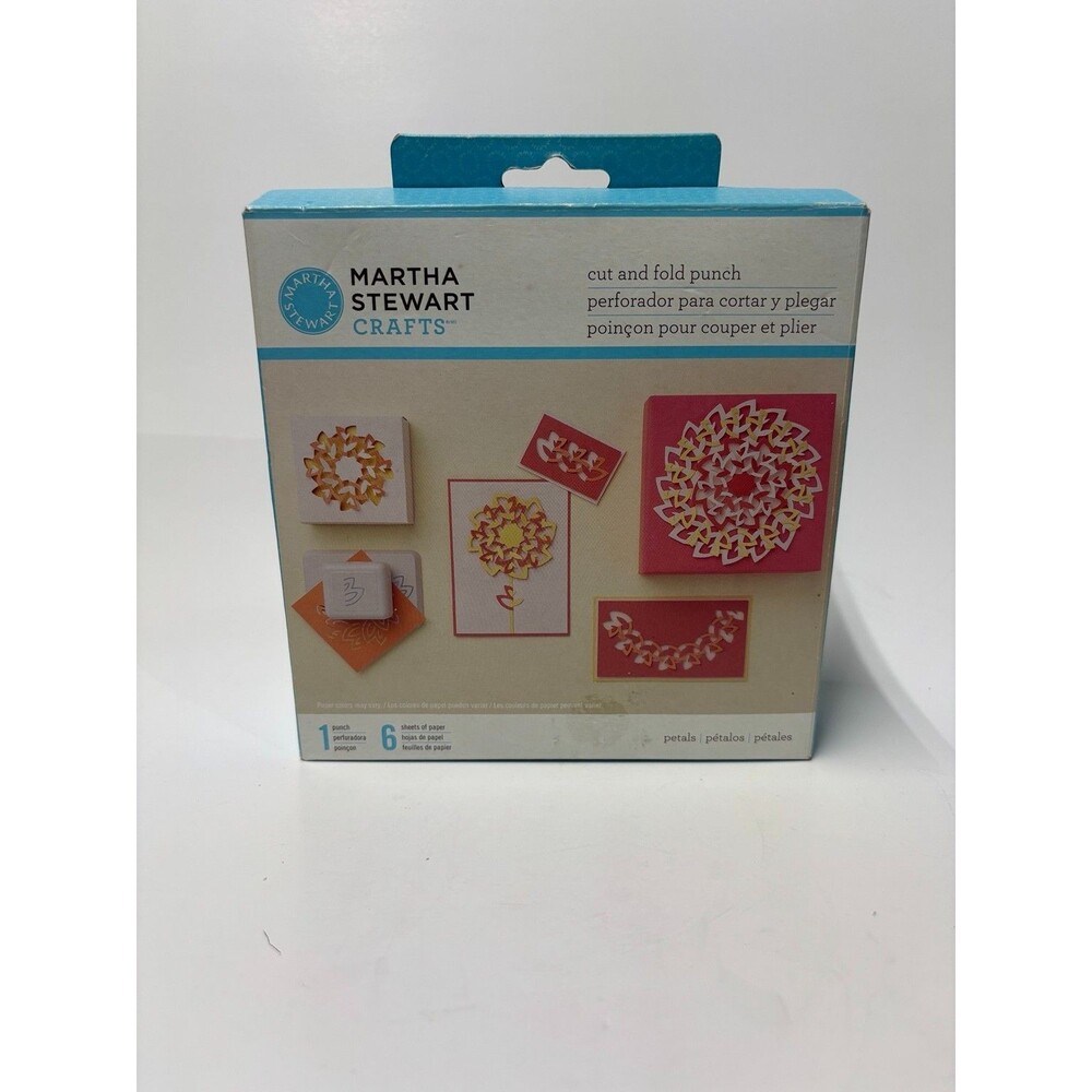 Martha Stewart Crafts Cut & Fold Punch Petals 42-95004 Paper Craft Scrapbook